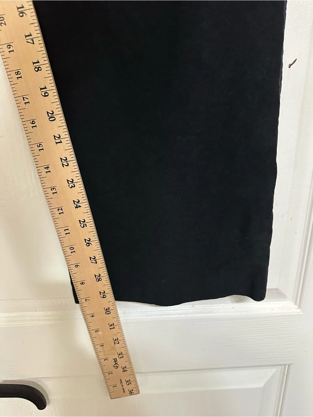 H&M Linen Blend Wide Leg Pants Womens M Black Pull On Elastic Waist Resort